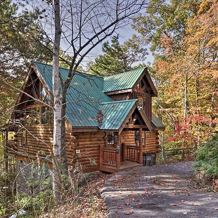 Smoky Mountain Log Cabin 7 Mi To Gatlinburg! Sevierville Exterior foto