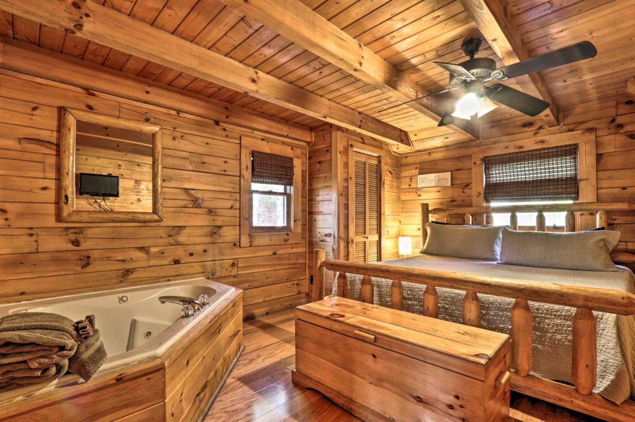 Smoky Mountain Log Cabin 7 Mi To Gatlinburg! Sevierville Exterior foto