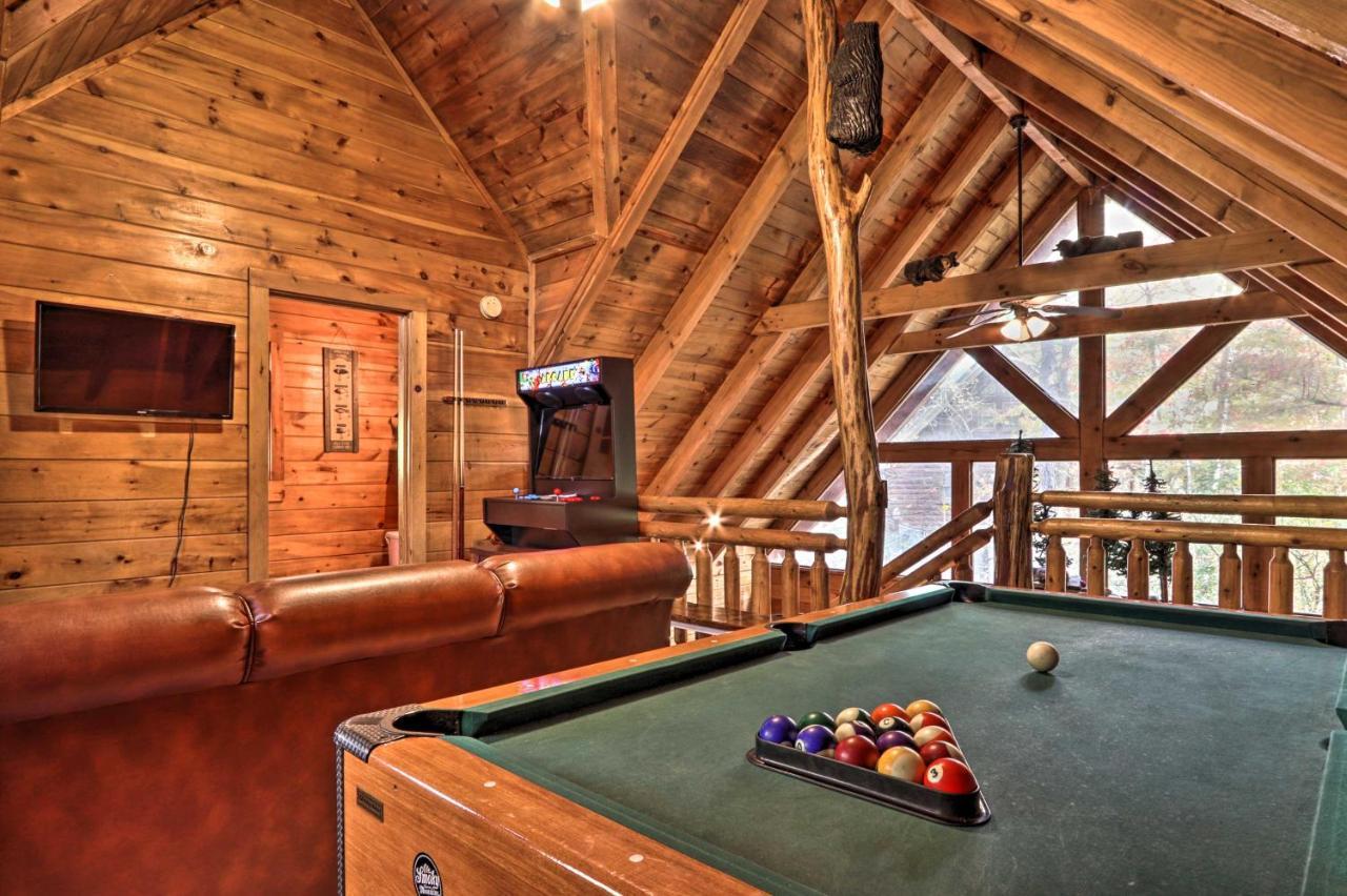 Smoky Mountain Log Cabin 7 Mi To Gatlinburg! Sevierville Exterior foto